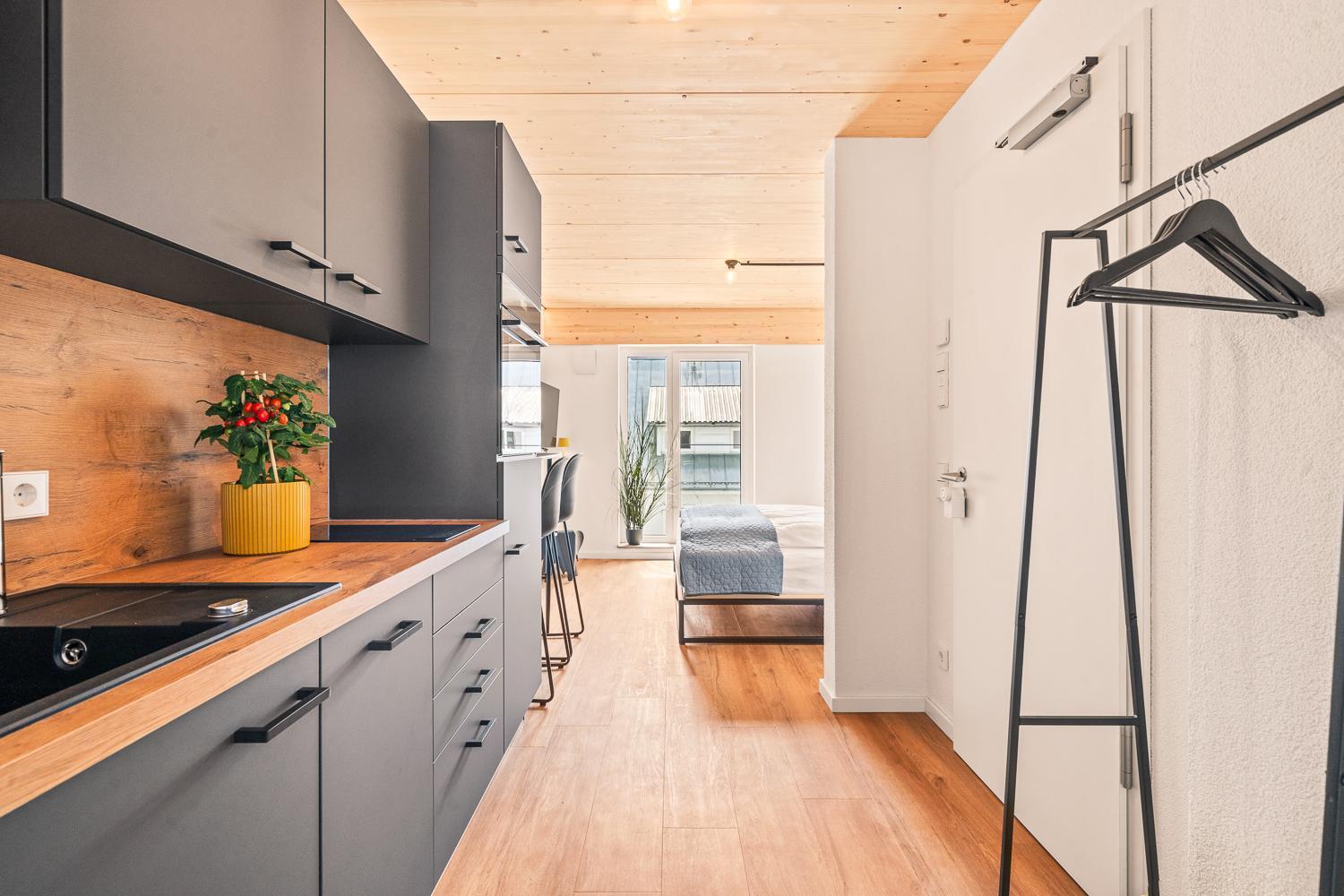 Einzimmer Wohlfuehlapartment Vier Klimatisiert FDH Exterior photo